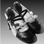 Puma Speedcat Ballet Lace Black Silver Womens 409009 01 - Image 2