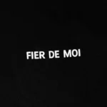 Fier De Moi Tshirt Flower 24SS Back Printing Short Sleeve Black - Image 4