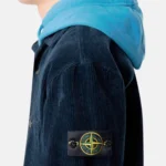 Stone Island Overshirt Corduroy Patch Pocket Shirt Navy - Image 2