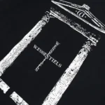 W Essentiels T-shirt Saint-Michel Boxy Cut Navy - Image 4