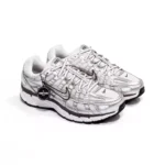 Nike P-6000 White Metallic Silver Tatto Womens BV1021 110