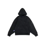 W Essentiels Hoodie Label Bleu Affinity REF-7326 Acid Wash Imperial Cherry Stout Black