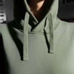 Stone Island Hoodie Fleece Garment Dyed Sage Green - Image 3