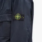 Stone Island Hoodie Jacket Supima Cotton Twill Stretch Navy - Image 2