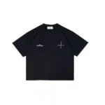 W Essentiels T-shirt Saint-Michel Boxy Cut Navy