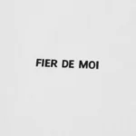 Fier De Moi T-shirt Purple Bear Short Sleeve White - Image 4