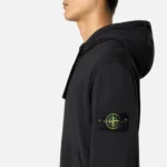 Stone Island Hoodie Zip-Up Black - Image 5
