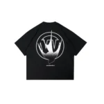 W Essentiels Tshirt Oversize Sterne Boxy Cut Black - Image 4