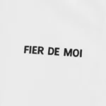 Fier De Moi T-shirt Flower 24SS Back Printing Short Sleeve White - Image 4