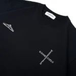 W Essentiels T-shirt Saint-Michel Boxy Cut Navy - Image 3