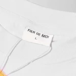 Fier De Moi T-shirt Purple Bear Short Sleeve White - Image 6