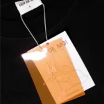 Fier De Moi Tshirt Flower 24SS Back Printing Short Sleeve Black - Image 5