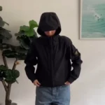 Stone Island Hoodie Jacket Softshell-R Black Cika - Image 6