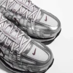 Nike P-6000 White Metallic Silver Tatto Womens BV1021 110 - Image 4