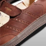 Adidas Samba Jane Leather Brown Womens HP7130 - Image 3
