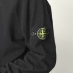 Stone Island Crewneck Sweatshirt Compass Patch Black - Image 6