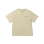Fier De Moi T-shirt Capybara Napping Sitting Short Sleeve Cream - Image 2