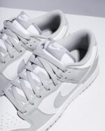 Nike Dunk Low White Light Smoke Grey Mens HF5441 105 - Gambar 7