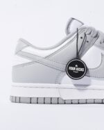 Nike Dunk Low White Light Smoke Grey Mens HF5441 105 - Gambar 8