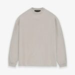 Essentials Tshirt Fear Of God Long sleeve Silver Cloud