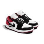 Nike Air Jordan 1 Low Se Velvet Red Black Toe Womens FZ3242 001