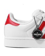 Adidas Superstar 2 Cloud White Better Scarlet Unisex JQ4728 - Gambar 7