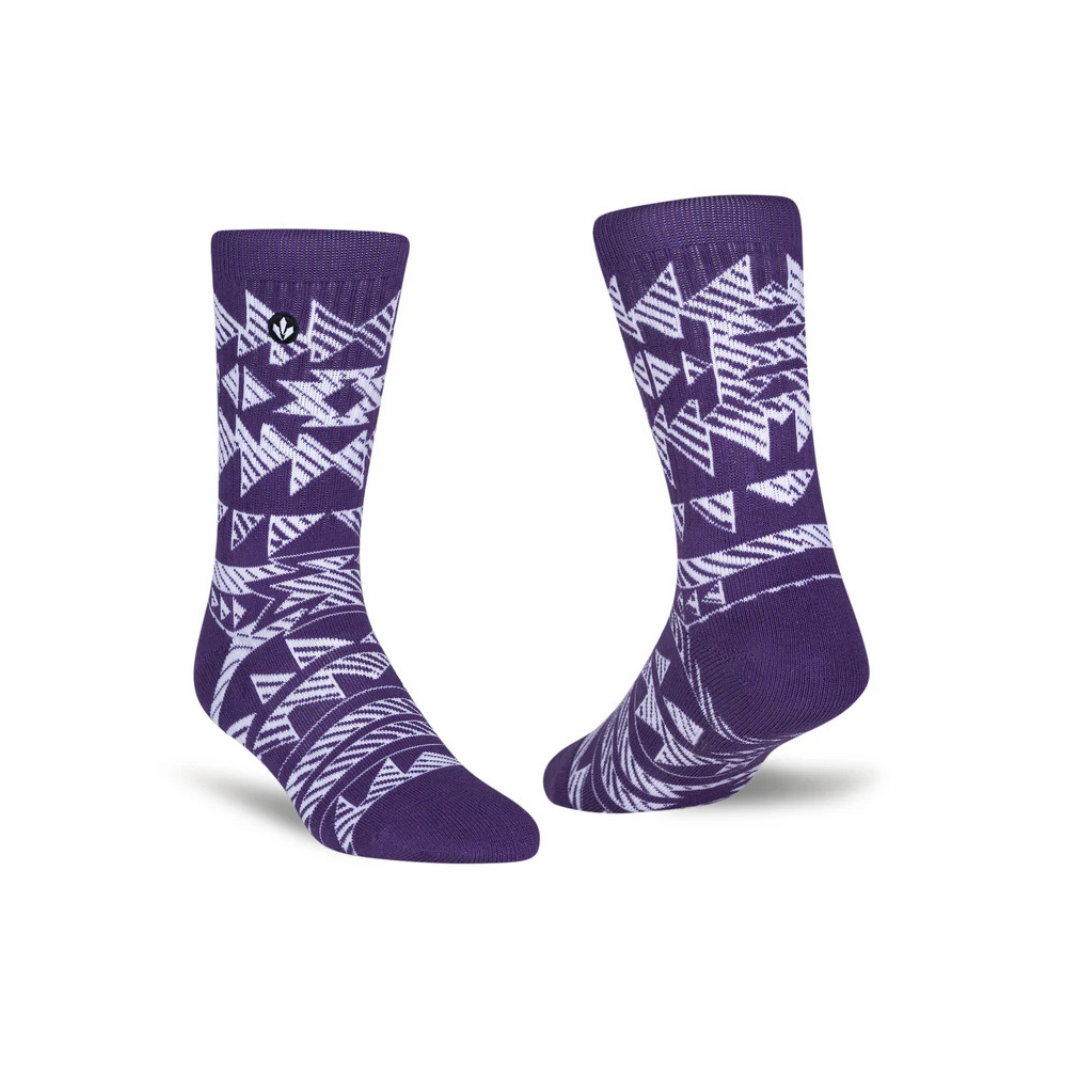 30 StayCool Socks Woodcut Bonesmith Dark Purple - Gambar 1