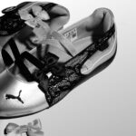 Puma Speedcat Ballet Lace Silver Black Womens 408709 01 - Image 2