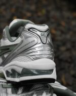 Asics Gel Kayano 14 White Pure Silver Slate Grey Sage unisex 1201A019-107 - Gambar 6