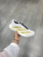 Adidas Adizero Evo SL White Matte Gold Mens JQ4441 - Gambar 3