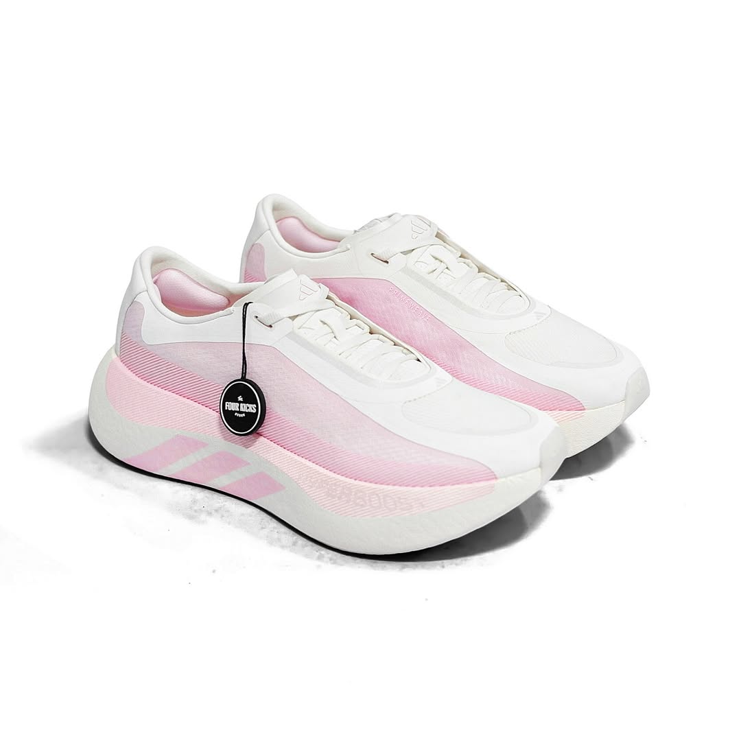 KJ0392 Adidas Hyper Boost Edge Off White Clear Pink Womens KJ0392 - Image 1