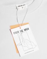 Fier De Moi T-Shirt Lip Flowers Short Sleeve White - Gambar 3