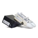 Puma Speedcat Ballet Silver Mist Warm White Satin Womens 404383 03 - Gambar 2
