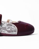 Puma Speedcat Ballet Lace Ruby Shimmer Frosted Ivory Womens 408719 02 - Gambar 6
