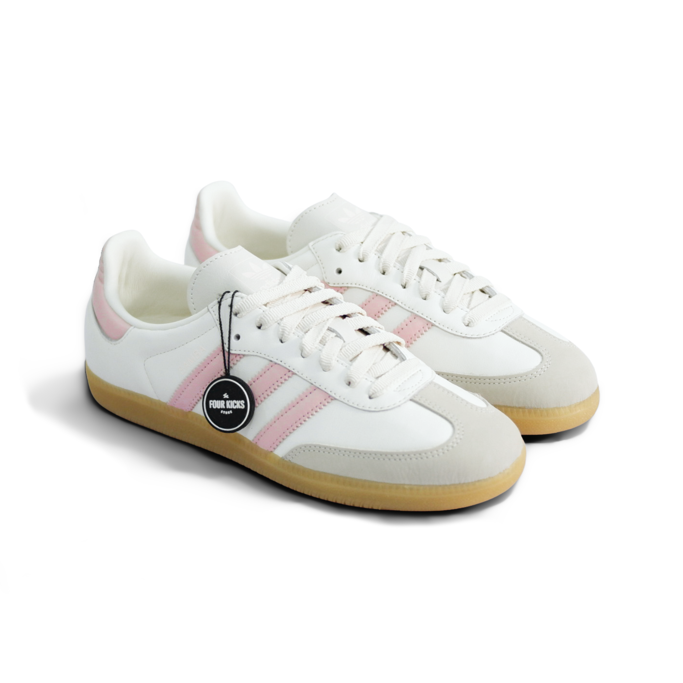 2028 Adidas Samba Og Off White Sandy Pink Gum Womens IH9059 - Gambar 1