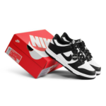 Nike Dunk Low White Black Panda GS IU7766 100 - Gambar 2