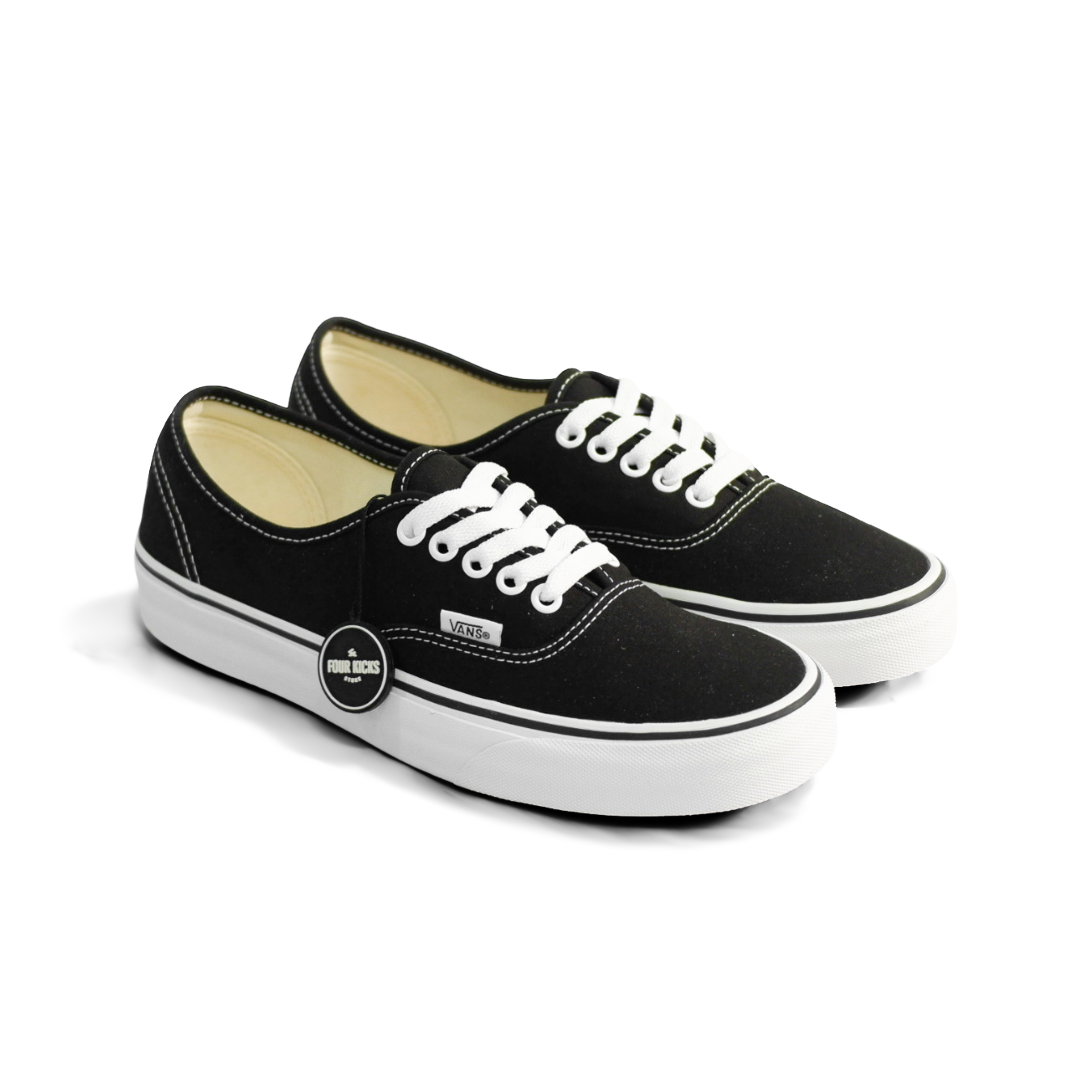 Vans Lifestyle Shoes Authentic Black White Unisex Adult VN000EEBLK (2) Vans Authentic Black White Unisex Adult VN000EEBLK - Gambar 1