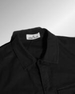 Stone Island OverShirt Chest Pocket Black Unisex - Gambar 3
