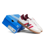 Adidas Samba OG White Batter Scarlet Shadow Red Mens JI3201 - Gambar 2