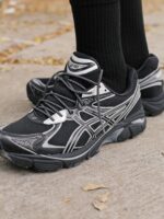 Asics GT-2160 x Atmos Tapetum Black Silver Mens 1203A576 001 - Gambar 5