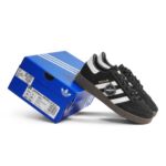 Adidas Handball Spezial CF EL Black White PS JQ6382 - Gambar 2
