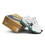 Asics Court FF 3 White Foggy Teal Mens 1041A370 107 - Gambar 2