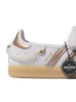 Adidas Samba Jane Crystal White Acid Orange Womens LA6407 - Gambar 7