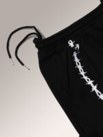 W Essentiels Sweatpants Gregoire W / Applique Noir Black - Gambar 5