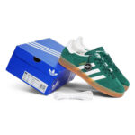 Adidas Gazelle Indoor Collegiate Green Cloud White Gum Mens JI2062 - Gambar 2