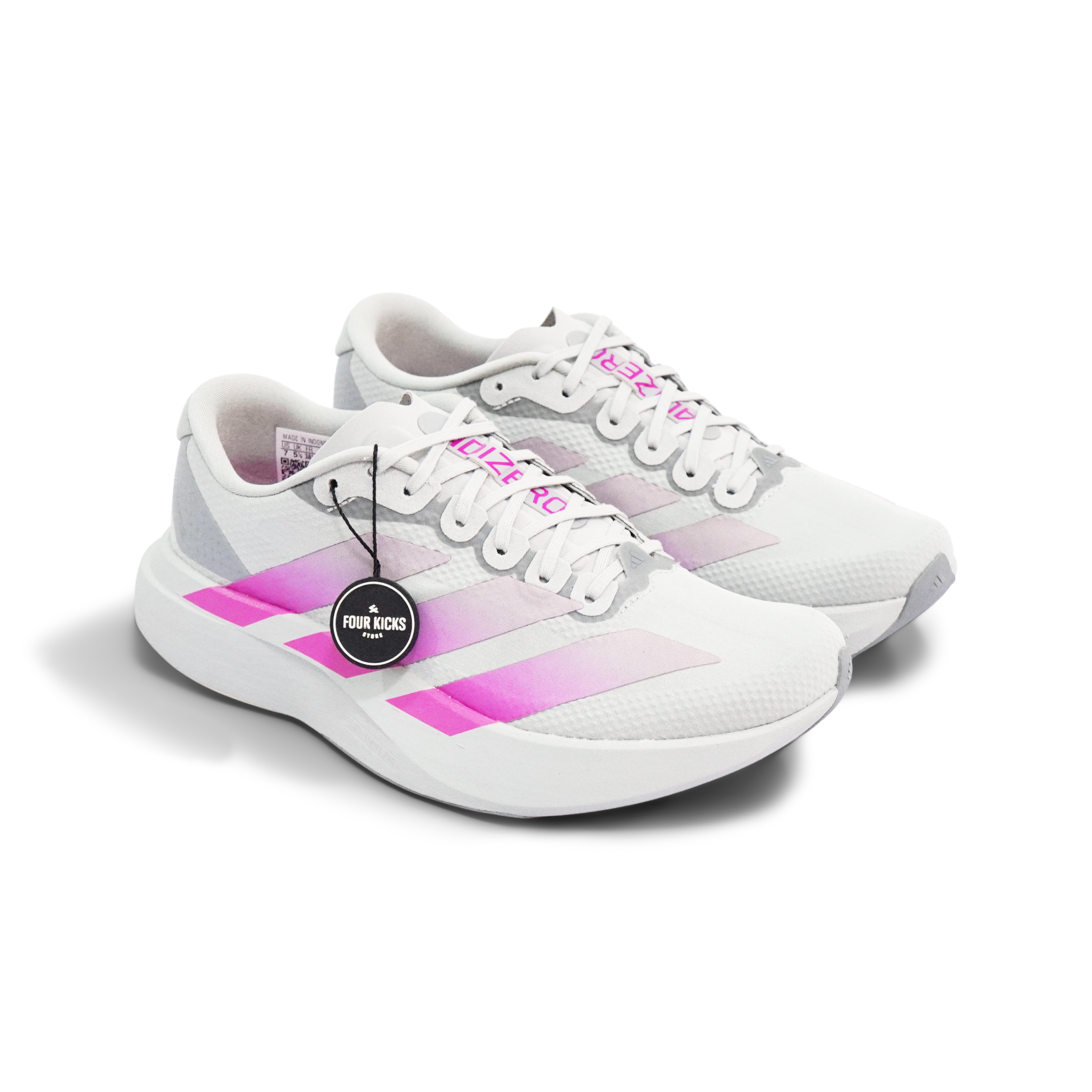 Adidas Running Shoes Adizero Evo SL Grey Lucid Fuchsia Womens KJ2000 (2) Adidas Adizero Evo SL Grey Lucid Fuchsia Womens KJ2000 - Gambar 1
