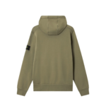 Stone Island Zip-Up Hoodie Fleece Sage Green - Gambar 2