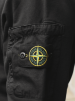 Stone Island Crewneck Sweatshirt With Logo Patch Black - Gambar 5