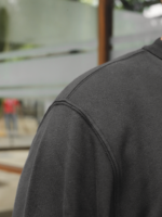 Stone Island Crewneck Sweatshirt With Logo Patch Black - Gambar 6