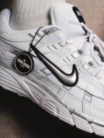 Nike P-6000 White Black Metallic Silver Unisex IX6221 101 - Gambar 6